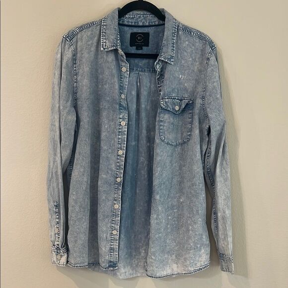 Cotton-On Denim Button-Up Shirt - Picture 1 of 5
